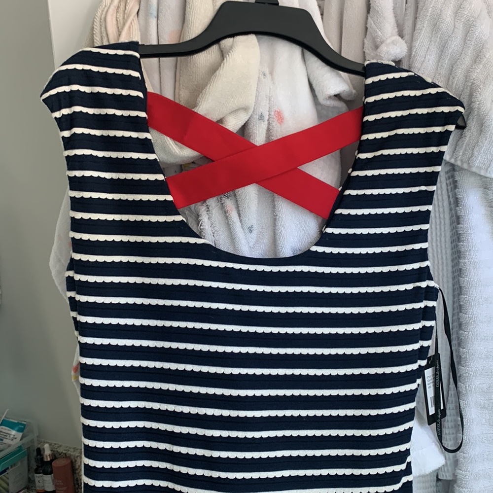 Guess Navy White and Red Dress - Picture 3 of 12